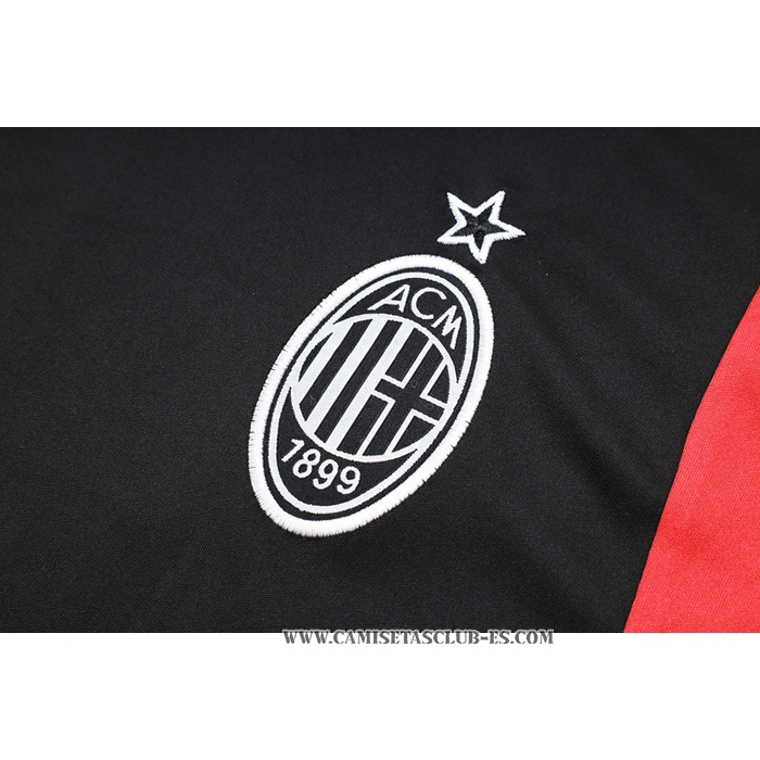 Chandal del AC Milan 23-24 Manga Corta Negro
